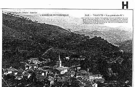 Ville de THUEYTS Carte postale ancienne