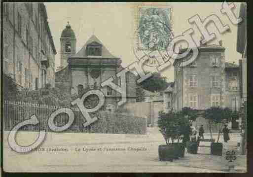 Ville de TOURNONSURRHONE Carte postale ancienne