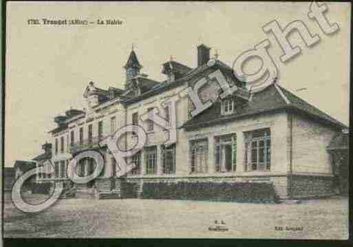 Ville de TRONGET Carte postale ancienne