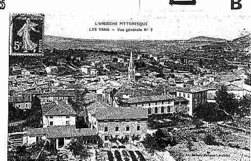 Ville de VANS(LES) Carte postale ancienne