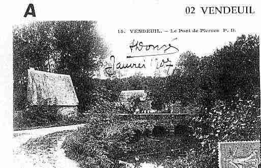 Ville de VENDEUIL Carte postale ancienne