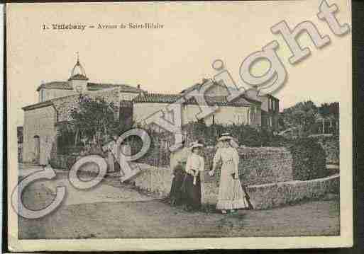 Ville de VILLEBAZY Carte postale ancienne