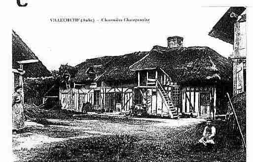 Ville de VILLECHETIF Carte postale ancienne