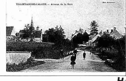 Ville de VILLEFRANCHED\'ALLIER Carte postale ancienne