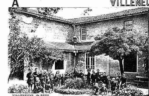 Ville de VILLENEUVEDEBERG Carte postale ancienne