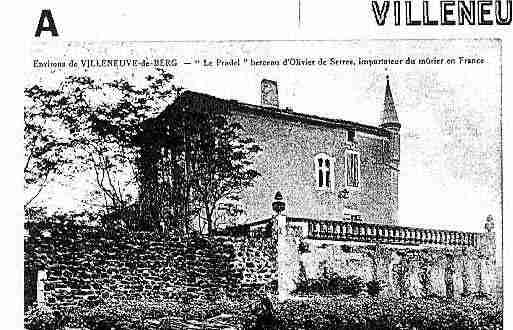 Ville de VILLENEUVEDEBERG Carte postale ancienne