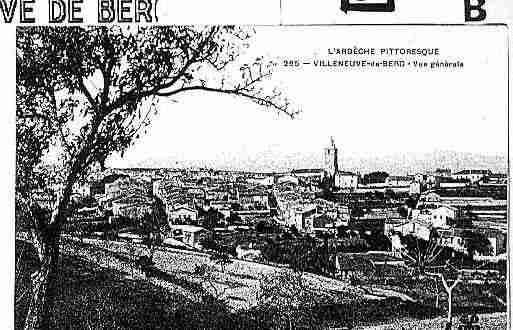 Ville de VILLENEUVEDEBERG Carte postale ancienne