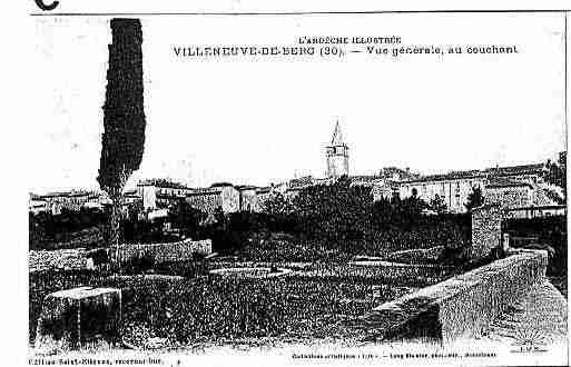 Ville de VILLENEUVEDEBERG Carte postale ancienne