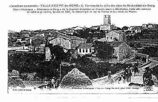 Ville de VILLENEUVEDEBERG Carte postale ancienne