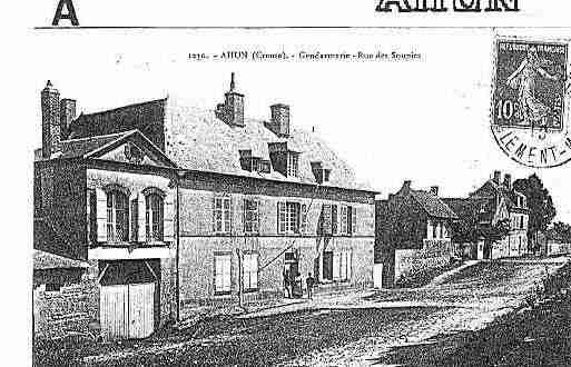 Ville de AHUN Carte postale ancienne