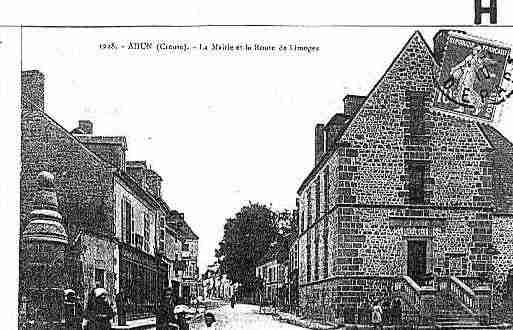 Ville de AHUN Carte postale ancienne