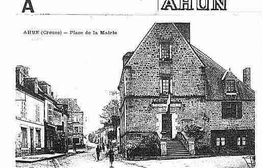 Ville de AHUN Carte postale ancienne