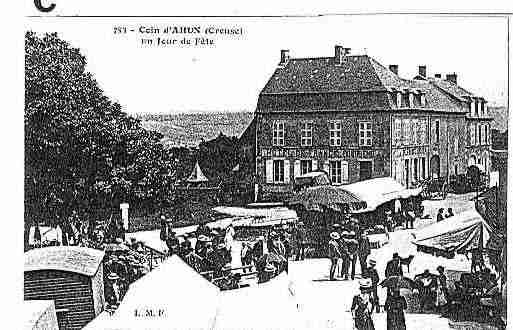 Ville de AHUN Carte postale ancienne