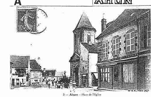 Ville de AHUN Carte postale ancienne