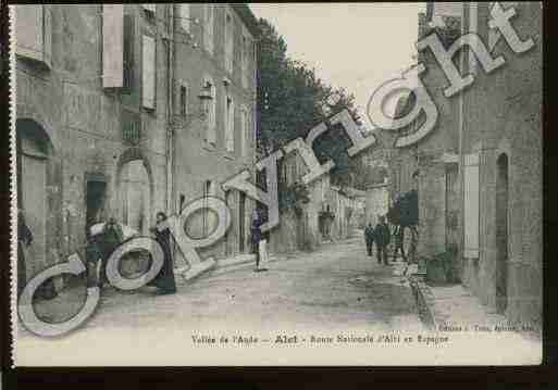 Ville de ALETLESBAINS Carte postale ancienne