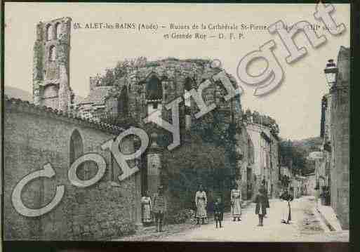 Ville de ALETLESBAINS Carte postale ancienne