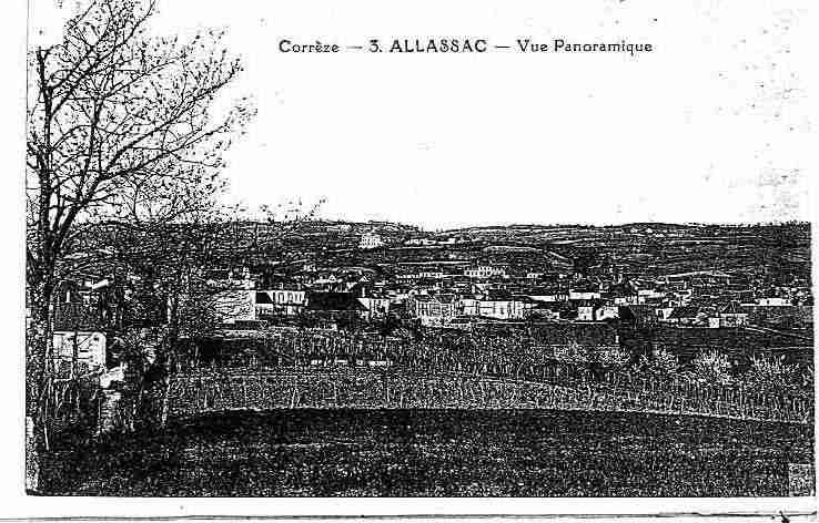 Ville de ALLASSAC Carte postale ancienne