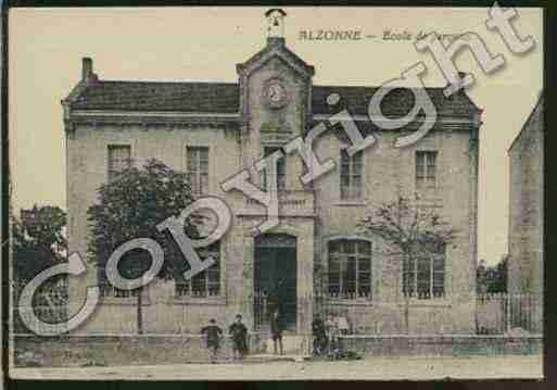 Ville de ALZONNE Carte postale ancienne