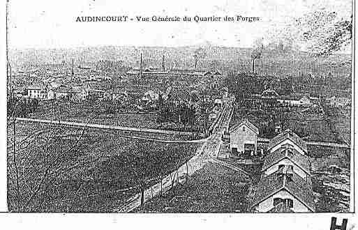 Ville de AUDINCOURT Carte postale ancienne