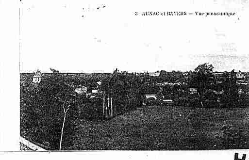 Ville de AUNAC Carte postale ancienne