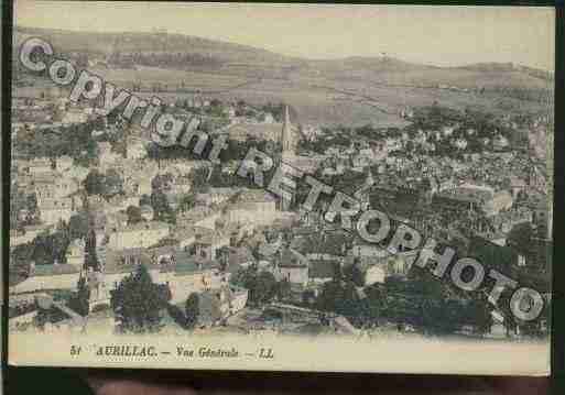 Ville de AURILLAC Carte postale ancienne