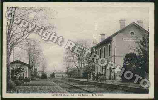 Ville de AVOINE Carte postale ancienne