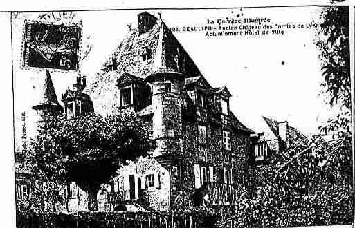 Ville de BEAULIEUSURDORDOGNE Carte postale ancienne