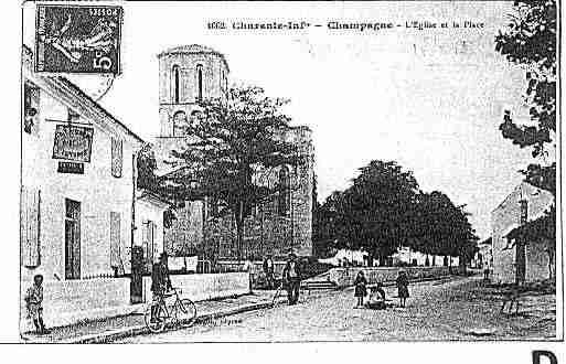 Ville de CHAMPAGNEMOUTON Carte postale ancienne