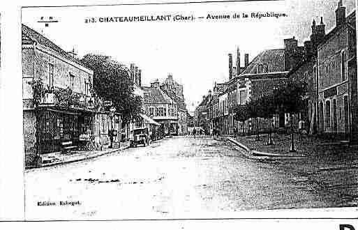 Ville de CHATEAUMEILLANT Carte postale ancienne