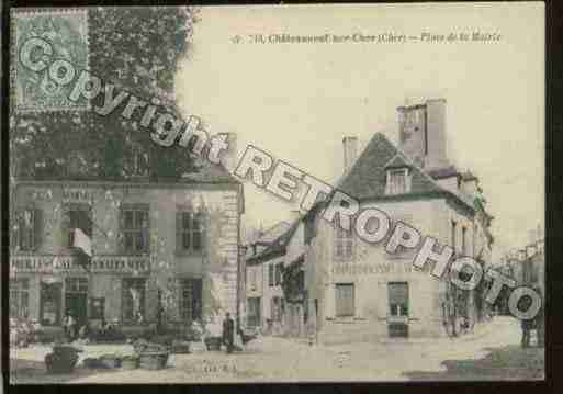 Ville de CHATEAUNEUFSURCHER Carte postale ancienne