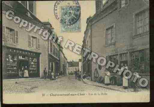 Ville de CHATEAUNEUFSURCHER Carte postale ancienne