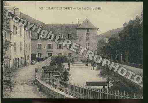 Ville de CHAUDESAIGUES Carte postale ancienne