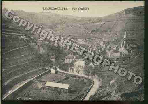 Ville de CHAUDESAIGUES Carte postale ancienne