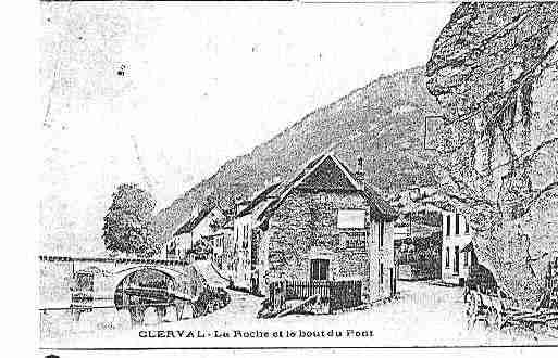 Ville de CLERVAL Carte postale ancienne