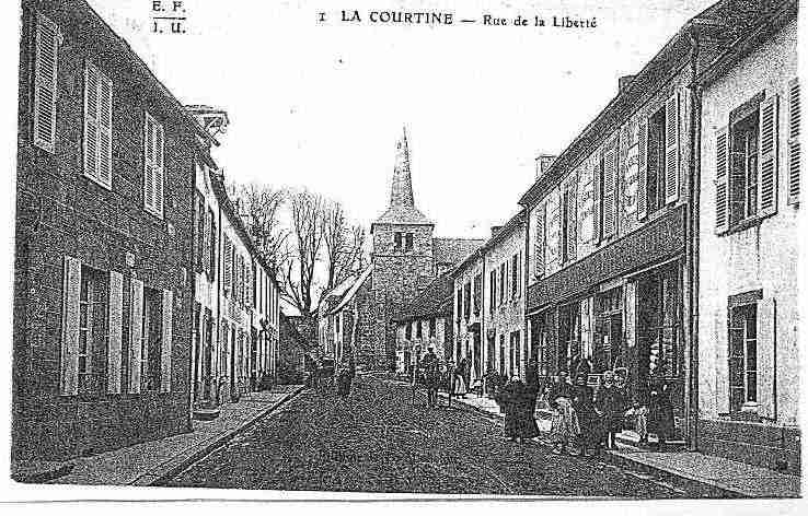 Ville de COURTINE(LA) Carte postale ancienne