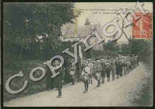 Ville de COURVAUDON Carte postale ancienne