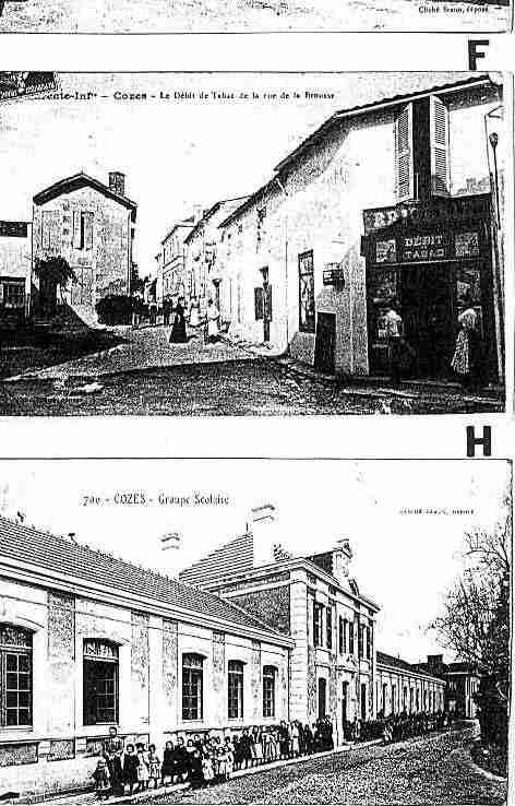 Ville de COZES Carte postale ancienne