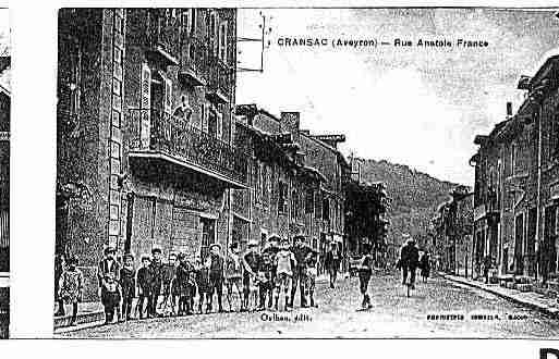 Ville de CRANSAC Carte postale ancienne