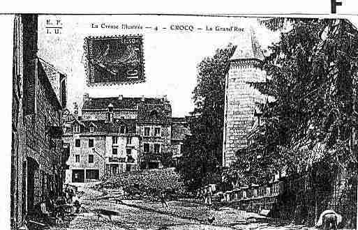 Ville de CROCQ Carte postale ancienne