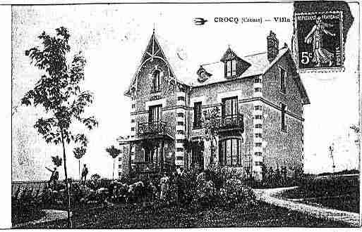 Ville de CROCQ Carte postale ancienne