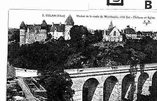 Ville de CULAN Carte postale ancienne