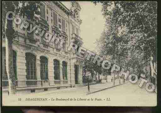 Ville de DRAGUIGNAN Carte postale ancienne