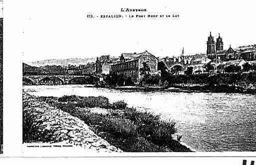 Ville de ESPALION Carte postale ancienne