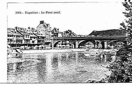 Ville de ESPALION Carte postale ancienne