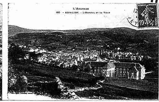 Ville de ESPALION Carte postale ancienne