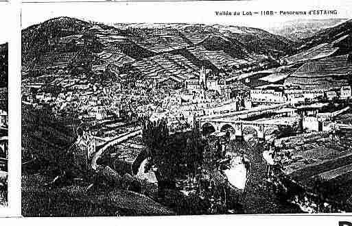 Ville de ESTAING Carte postale ancienne