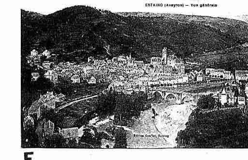 Ville de ESTAING Carte postale ancienne