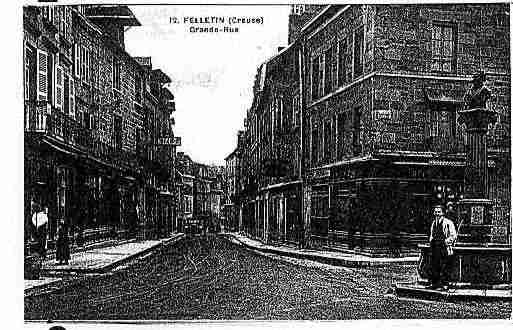 Ville de FELLETIN Carte postale ancienne