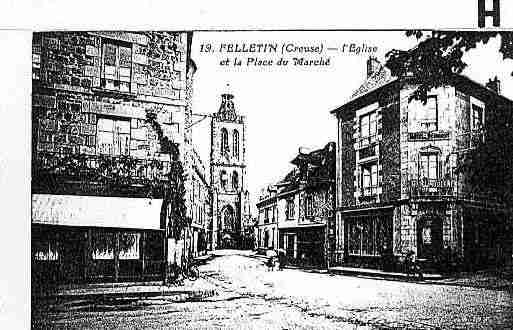 Ville de FELLETIN Carte postale ancienne