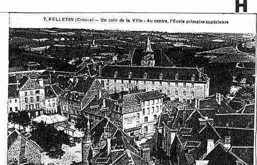 Ville de FELLETIN Carte postale ancienne